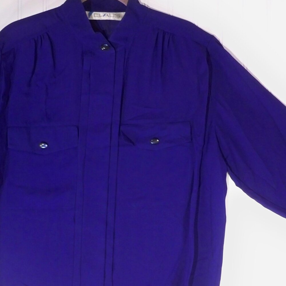 Chaus, *Blue Button Up Shirt, 16